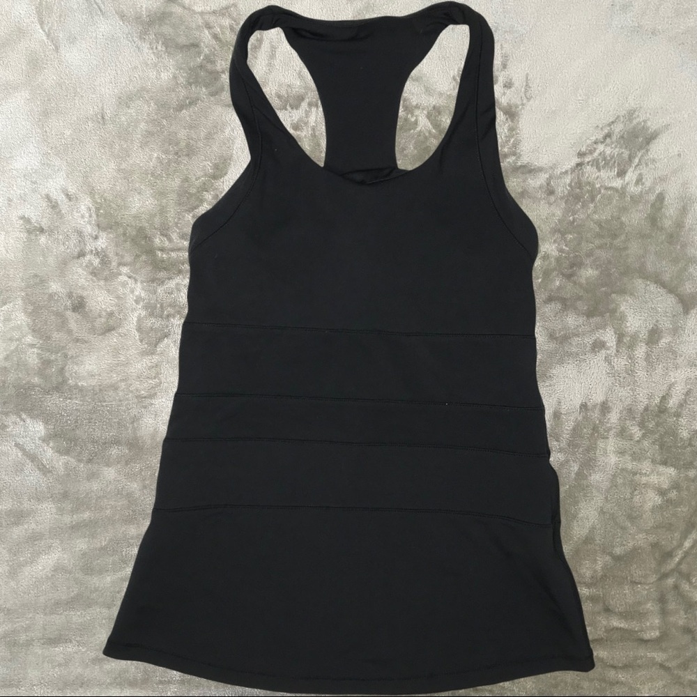 Cotton On Body Active Black Racerback Built-in Bra Tank Top Size XS Athleisure